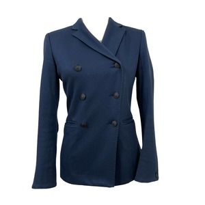 RAG & BONE Double Breasted Blazer Jacket Size 2 Navy Blue